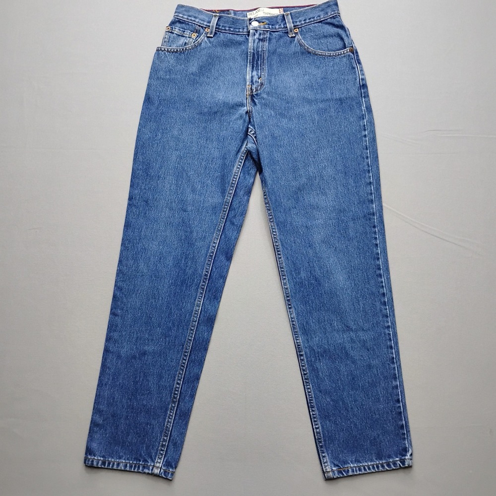Levis 550 Relaxed Tapered Leg Jeans Blue Denim Womens Size 10 Vintage
